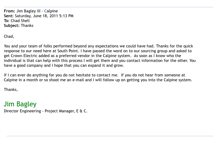 caline letter